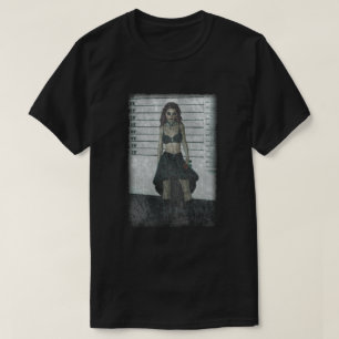 Verstoorde dag van de dode Mugshot T-shirt