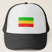 Verstoorde Ethiopische vlag Trucker Pet (Voorkant)