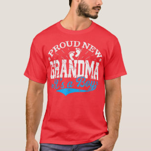 Verstoorde gender onthullen trots nieuw oma Het is T-shirt