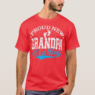Verstoorde gender onthullen trots nieuwe opa Het i T-shirt