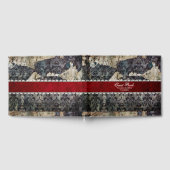 Verstoorde gothic Damask Wedding Gastenboek (Volledig)