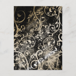 Verstoorde gothic Grunge Wedding Shower IV Uitnodiging Briefkaart