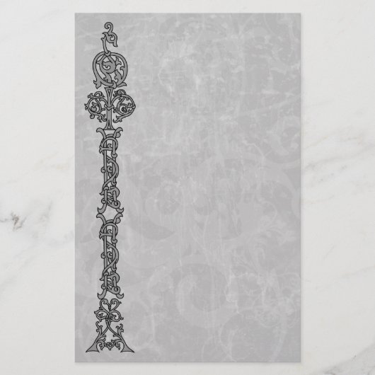 Verstoorde grunge Elegance Gothic Stationery Briefpapier (Voorkant)