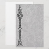 Verstoorde grunge Elegance Gothic Stationery Briefpapier (Voorkant / Achterkant)