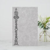 Verstoorde grunge Elegance Gothic Stationery Briefpapier (Staand voorkant)