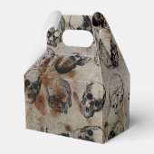 Verstoorde Happy Halloween Party  Skulls Bedankdoosjes (Achterkant)