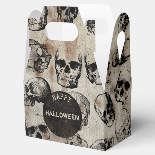 Verstoorde Happy Halloween Party  Skulls Bedankdoosjes (Geopend)