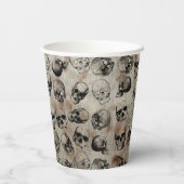 Verstoorde Happy Halloween Party  Skulls Papieren Bekers (Achterkant)