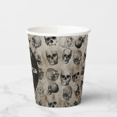 Verstoorde Happy Halloween Party  Skulls Papieren Bekers (Links)