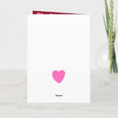 Verstoorde harten zijn mijn Valentijn gevouwen kaa Feestdagen Kaart (Achterkant)