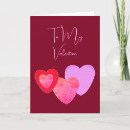Verstoorde harten zijn mijn Valentijn gevouwen kaa Feestdagen Kaart
