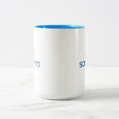 Verstoorde integriteit Schotland Tweekleurige Koffiemok (Center)