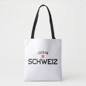 Verstoorde Luzern Schweiz (Luzerne Zwitserland) Tote Bag (Voorkant)