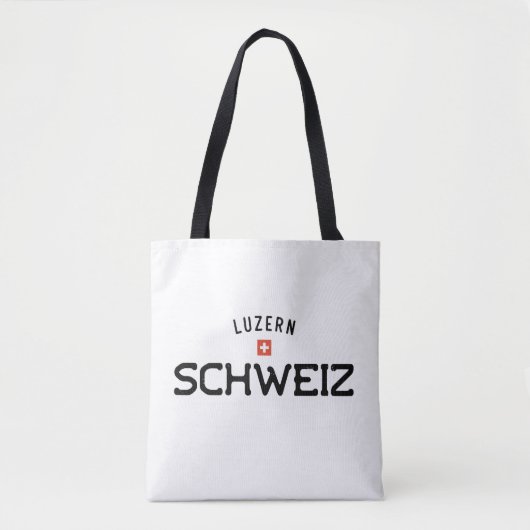 Verstoorde Luzern Schweiz (Luzerne Zwitserland) Tote Bag (Voorkant)