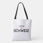 Verstoorde Luzern Schweiz (Luzerne Zwitserland) Tote Bag (Achterkant)