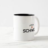 Verstoorde Luzern Schweiz (Luzerne Zwitserland) Tweekleurige Koffiemok (Voorkant rechts)