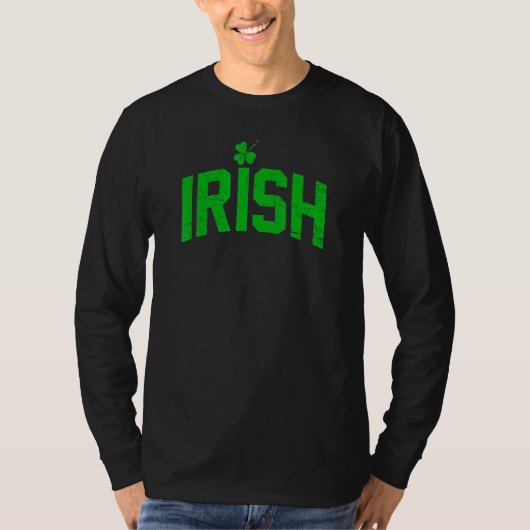 Verstoorde Mannen van St Patrick's Day Lucky Irish T-shirt (Voorkant)