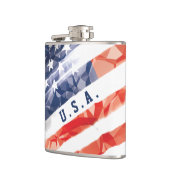 Verstoorde oude Amerikaanse vlag Heupfles (Links)