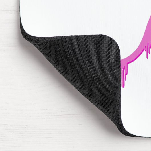 Verstoorde roze salamander met verfdrukking muismat (Hoek)