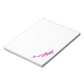 Verstoorde roze salamander met verfdrukking notitieblok (Linkerzijde)