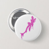 Verstoorde roze salamander met verfdrukking ronde button 5,7 cm (Voorkant /achterkant)