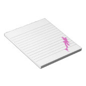 Verstoorde roze salamander met verfdruppelglas notitieblok (Schuin)