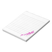 Verstoorde roze salamander met verfdruppelglas notitieblok (Linkerzijde)