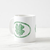Verstoorde Shamrock Koffiemok (Voorkant links)