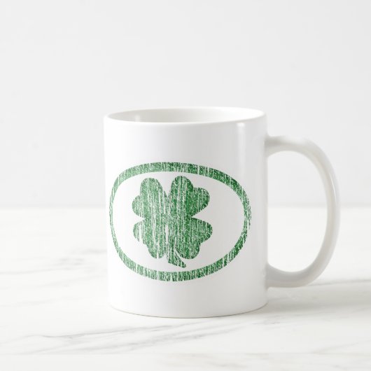 Verstoorde Shamrock Koffiemok (Rechts)