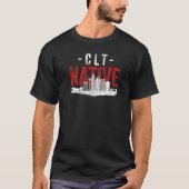 Verstoorde stijl Charlotte City Native Home Grown T-shirt (Voorkant)