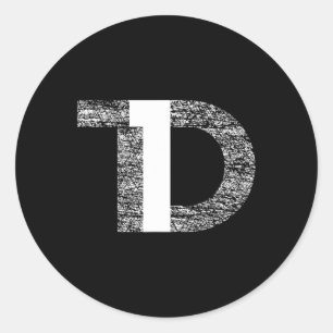 Verstoorde T1D Type één Diabetes Bewust Ronde Sticker