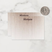 Verstoorde tekst Elegant hout Kijk Moderne Sjabloo Notitiekaartje (Voorkant / Achterkant in situ)