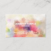 Verstoorde tekst Elegant Moderne Abstracte Sjabloo Visitekaartje (Achterkant)