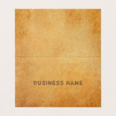 Verstoorde tekst Elegant nostalgisch oud document  Visitekaartje (Buitenkant ongevouwen)