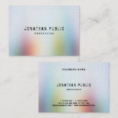 Verstoorde tekst Moderne, kleurrijke Abstracte kun Visitekaartje (Voorkant / Achterkant)