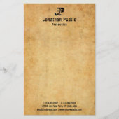 Verstoorde tekst Oud papier ziet Sjabloon (Voorkant)