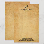 Verstoorde tekst Oud papier ziet  Sjabloon (Voorkant / Achterkant)