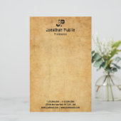 Verstoorde tekst Oud papier ziet  Sjabloon (Staand voorkant)