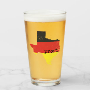 Verstoorde Texas German Flag Prost Glas