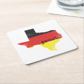 Verstoorde Texas German Flag Prost Kartonnen Onderzetters (Schuin)