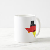 Verstoorde Texas German Flag Prost Koffiemok (Voorkant rechts)