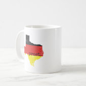 Verstoorde Texas German Flag Prost Koffiemok (Voorkant links)