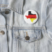 Verstoorde Texas German Flag Prost Ronde Button 5,7 Cm (In situ)