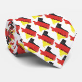 Verstoorde Texas German Flag Prost Stropdas (Opgerold)