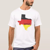 Verstoorde Texas German Flag Prost T-shirt (Voorkant)