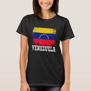 Verstoorde Venezolaanse vlag Mannen Vrouwen Kind P T-shirt