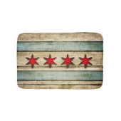  Verstoorde Vlag van Chicago kijkt het Koolde Hout Badmat (Voorkant)