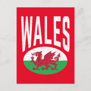 Verstoorde Wales Cymraeg Cymru Proud Welsh Briefkaart