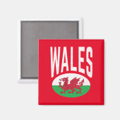 Verstoorde Wales Cymraeg Cymru Proud Welsh Magneet (Voorkant / Achterkant)