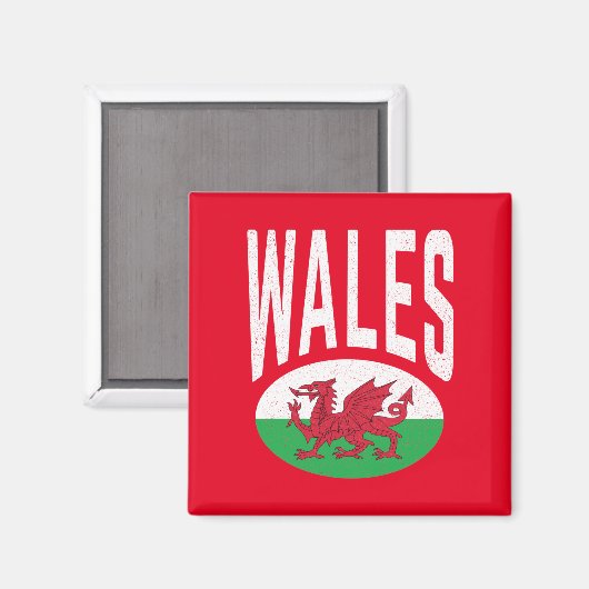  Verstoorde Wales Cymraeg Cymru Proud Welsh Magneet (Voorkant / Achterkant)